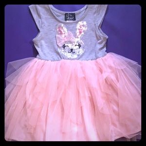 Festive Sequenced Bunny Tutu Dress Size 4T